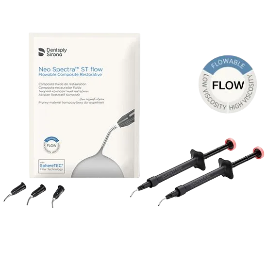 Neo Spectra ST Flow, цвет BW (2 шприца по 1,8 г), Dentsply Sirona - композит жидкотекучий