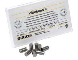 Сплав Wirobond C CoCr для керамики, Co (63,3%), Cr (24,8%), W (5,3%) Mo (5,1%), 1кг