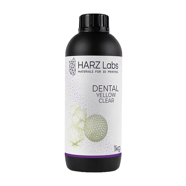 Материал для 3D печати Dental Yellow/Clear, желтый-прозрачный 1 кг