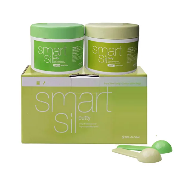Smart Sil Putty, слепочный материал, Seil Global - (2 х 300мл.)