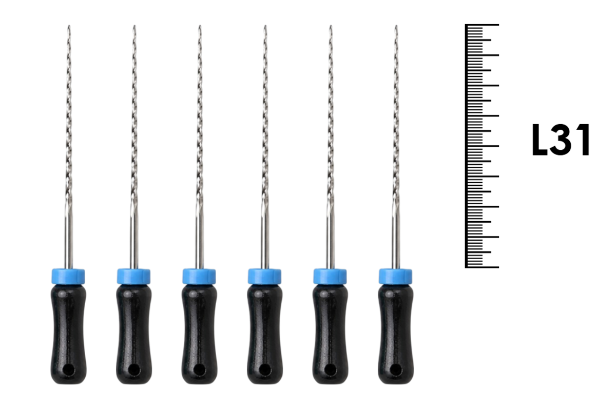 K-Reamer 31мм №40 (6 шт), Dentsply Sirona - ручные файлы, каналорасширители