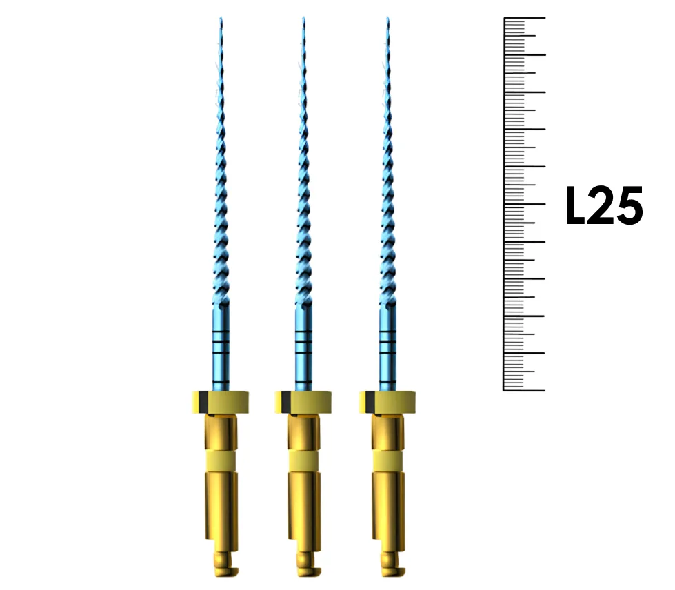 E-Flex Blue 25мм, .04, N20 (3 шт), Eighteeth - машинные файлы, 10 Packs 033
