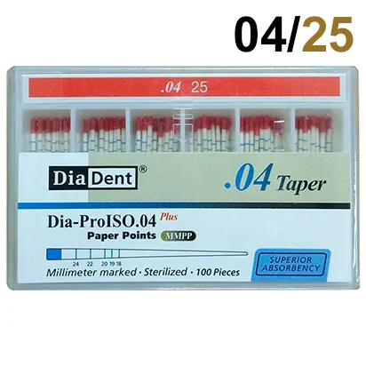 Абсорберы конусные 04 №25 (100шт) DiaDent