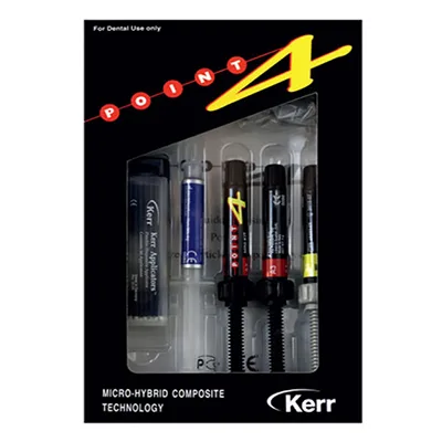 Point-4 Mini Kit - светоотв. композит. мат(A2, A3,ОA2 по 3 г + Optibond Solo Plus 3 мл+ протр.гель)