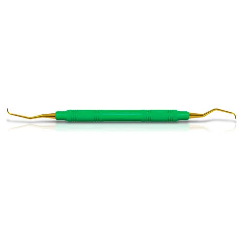 Double Gracey Mini Anterior XP, ручка композитная зеленая 9,5 мм, American Eagle Instruments - кюрета