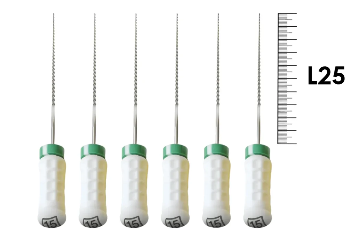 K-File M-Access 25мм №15 (6 шт), Dentsply Sirona - ручные файлы, каналорасширители