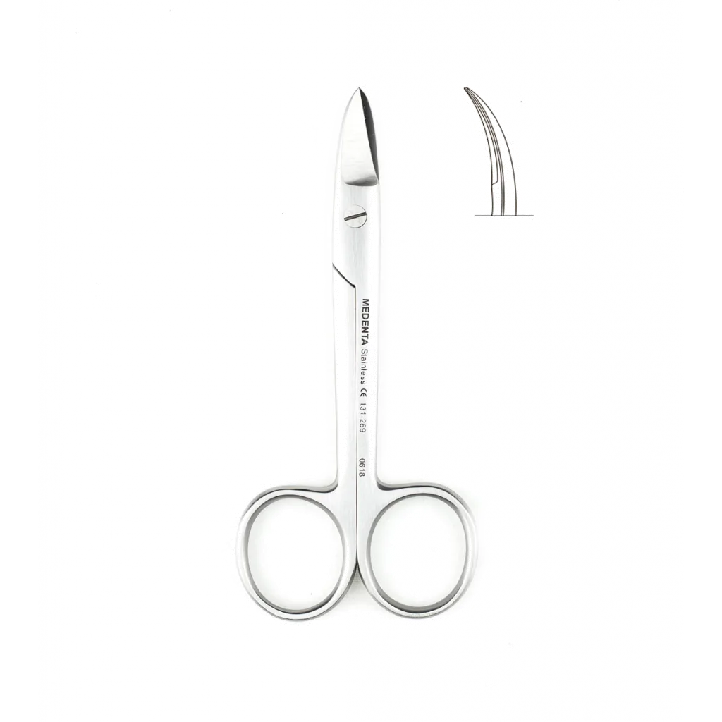 Beebee 131-269, Medenta - ножницы изогнутые