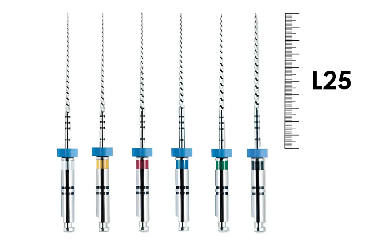 FlexMaster NiTi 25мм .02 №20-45 (6 шт), VDW - машинные файлы, ассорти, никель-титан / Флекс Мастер Тейпер