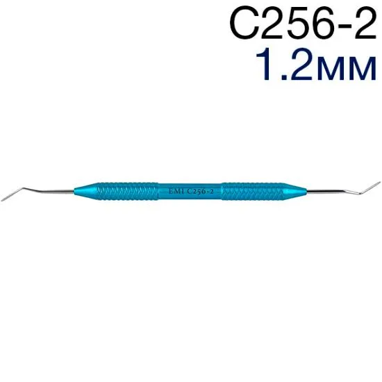 Гладилка C256-2, дистально-медиальная каплевидная, изгиб 40гр, 1,2 мм, ЭМИ