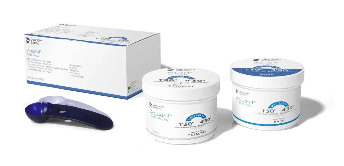 Aquasil Soft Putty Regular Set обычного и быстрого отверждения, эластомерный оттискный материал высокой точности слепочный материал.Aquasil Soft Putty Regular Set, Аквасил софт