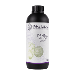 Материал для 3D печати Dental Yellow/Clear, желтый-прозрачный 1 кг
