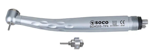 Наконечник G03-TP2, 4-канальный, стандартная головка, Soco - турбинный, с эргономичной ручкой и 3-точечным спреем