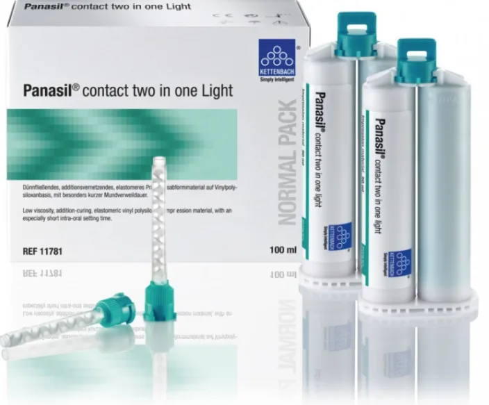 Panasil Contact Two in One Light (2 x 50 мл), Kettenbach - материал оттискный