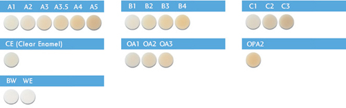 Эстелайт 20 оттенков