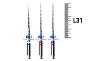iRaCe 31мм №15-30 (3 шт), FKG - машинные файлы, ассорти R1-R3, стерильный блистер
