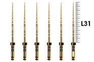 ProTaper Gold 31мм F4 (6 шт), Dentsply Sirona - машинные файлы, стерильные, черные