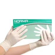 Перчатки латексные Norma неопудренные 2-кр. хлор. XL 9-10 (50 пар)