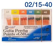 Штифты гуттаперчевые GMG 02 №15-40 (120шт)