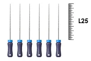 K-Reamer 25мм №08 (6 шт), Dentsply Sirona - ручные файлы, каналорасширители, нержавеющая сталь
