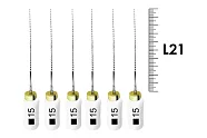 K-File Nitiflex 21мм №15 (6 шт), Dentsply Sirona - ручные файлы, каналорасширитель супергибкий из NiTi сплава