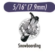 Резиновая тяга Snowboarding (Cноуборд) (5/16) 8 mm Heavy (6 oz.)