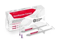 БиоКерам Силер для пломбирования корневых каналов зубов (2 шпр.х 1,5г.+ 30 канюль), Омега-Дент