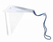 Op-d-op face shield (i) экраны защитные с козырьком для лица из пластмассы белый