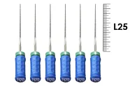 H-File Senseus 25мм №30 (6 шт), Dentsply Sirona - ручные файлы, каналорасширители, супергибкие, силиконовая ручка, стерильный блистер