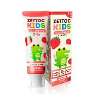 Зубная паста Zettoc Kids без фтора, клубника 70 гр (с 2 до 5 лет)