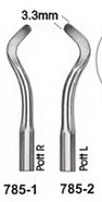 785-1. Элеваторы для удаления апикальных фрагментов корня Pott-R. 3.3mm
