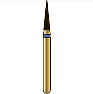 G852 игловидный (пика), длина 6 мм, ISO 014, хвостовик FG ISO 314, зернистость 105, синее кольцо (5 шт.), Diatech - бор алмазный