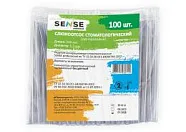 Слюноотсос стоматологический одноразовый бесцветный Sense (100 шт)