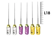 Profinder 18мм №10/17 Senseus (6 шт), Dentsply Sirona - ручные файлы, супергибкий расширитель корневого канала, силиконовая ручка, стерильный блистер, ассорти