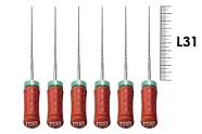H-File Senseus 31мм №25 (6 шт), Dentsply Sirona - ручные файлы, каналорасширители, супергибкие, силиконовая ручка, стерильный блистер