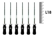 K-Flexofile ReadySteel 18мм №40 (6 шт), Dentsply Sirona - ручные файлы, каналорасширители, укороченный шаг, стерильный блистер