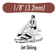Резиновая тяга Jet Skiing (Водный мотоцикл) (1/8) 3.2 mm Heavy (6 oz.)