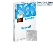 Osteobiol Special 30х30х0,2мм-супертонкая мембрана из периокарда с коллагеном