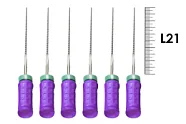 FlexoReamer Senseus 21мм №10 (6 шт), Dentsply Sirona - ручные файлы, гибкие, с эргономичной ручкой