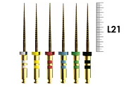 E-Flex Gold 21мм, .06, Ассорти N15-40 (6 шт), Eighteeth - машинные файлы