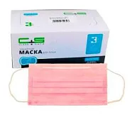 Маски Clean+Safe 3-х слойные розовые (50 шт)