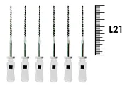 K-Flexofile ReadySteel 21мм №15 (6 шт), Dentsply Sirona - ручные файлы, каналорасширители, укороченный шаг, стерильный блистер