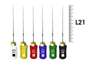 K-File Nitiflex 21мм №15/40 (6 шт), Dentsply Sirona - ручные файлы, каналорасширитель супергибкий из NiTi сплава, ассорти