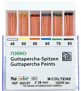 Гуттаперчевые штифты 02/N30 (100шт), Roeko Coltene 