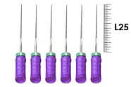 H-File Senseus 25мм №10 (6 шт), Dentsply Sirona - ручные файлы, каналорасширители, супергибкие, силиконовая ручка, стерильный блистер
