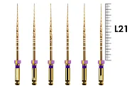 ProTaper Gold 21мм S1 (6 шт), Dentsply Sirona - машинные файлы, стерильные, фиолетовые