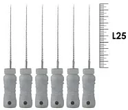 K-Reamer ReadySteel 25мм №08 (6 шт), Dentsply Sirona - ручные файлы, каналорасширители, в стерильном блистере