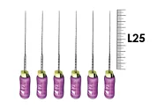 Profinder 25мм №010 Senseus (6 шт), Dentsply Sirona - ручные файлы, супергибкий расширитель корневого канала, силиконовая ручка, стерильный блистер