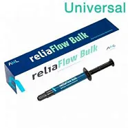 ReliaFlow Bulk Universal, жидкотекучий композит для пломбирования объемных полостей боковых зубов, шприц (1 x 2 г, наконечники), AHL