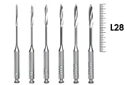Gates RA 28мм №1-6 (6 шт), Dentsply Sirona - дрильборы, расширитель устьев корневых каналов, машинный, ассорти