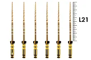 ProTaper Gold 21мм F5 (6 шт), Dentsply Sirona - машинные файлы, стерильные, коричневые
